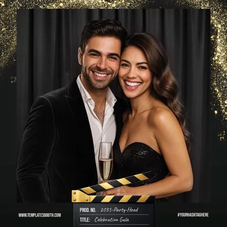 Film Strip Photo Booth Template