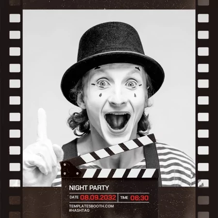 Film Strip Photo Booth Template