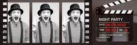 Film Strip Photo Booth Template