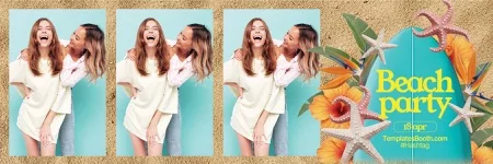 Beach Party Photo Booth Template