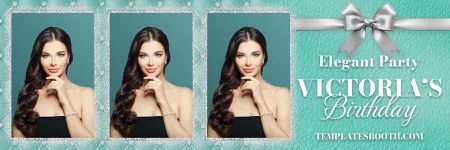 Elegant Birthday Party Photo Booth Template
