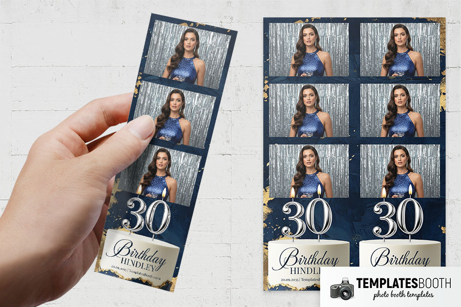 Birthday Party Photo Booth Template Preview