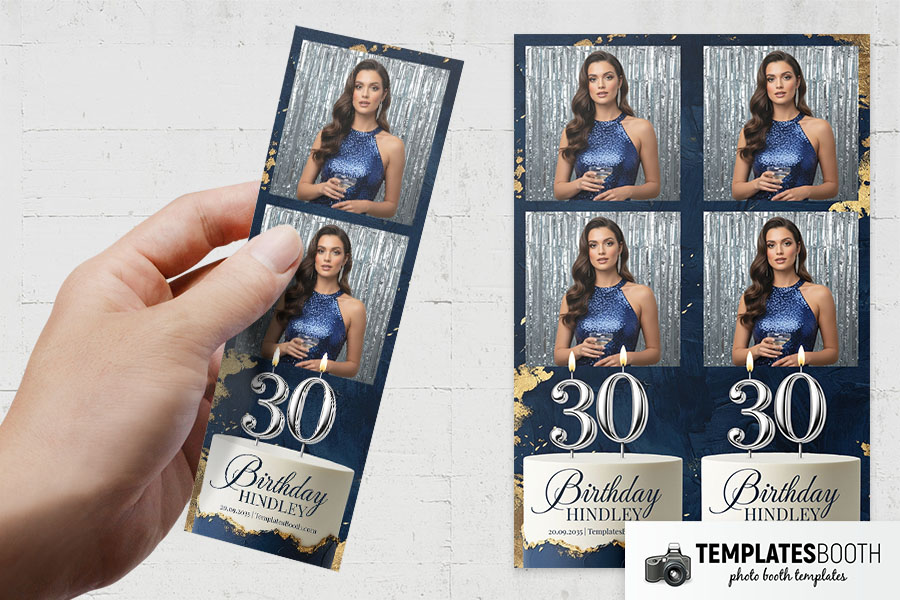 Birthday Party Photo Booth Template Preview