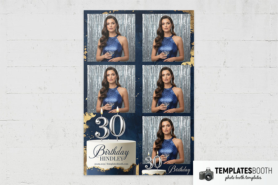Birthday Party Photo Booth Template Preview