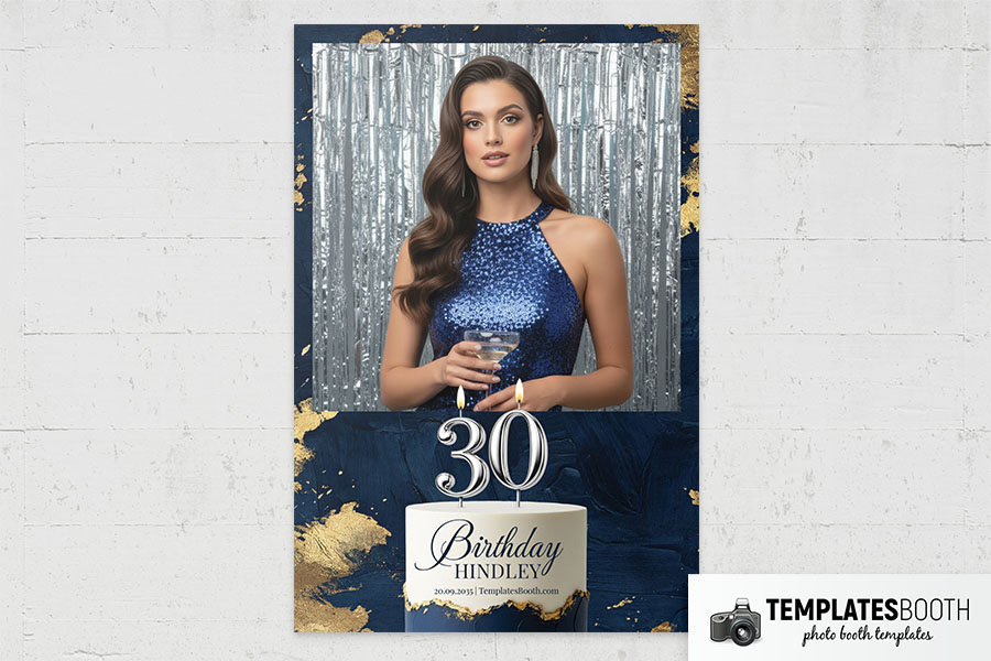 Birthday Party Photo Booth Template Preview