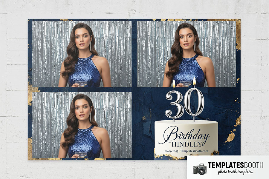Birthday Party Photo Booth Template Preview
