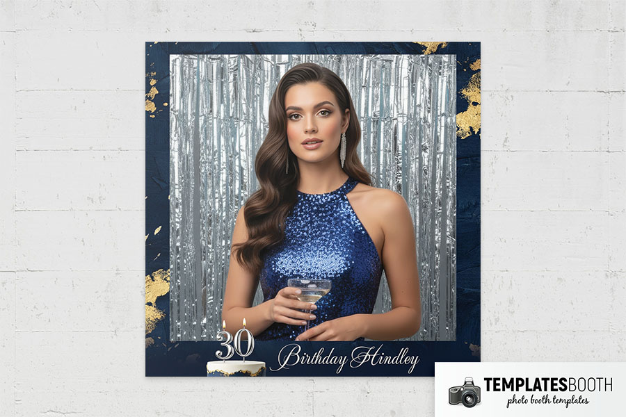 Birthday Party Photo Booth Template Preview