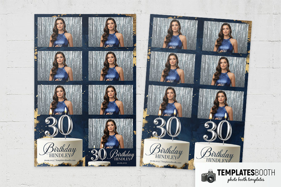 Birthday Party Photo Booth Template Preview
