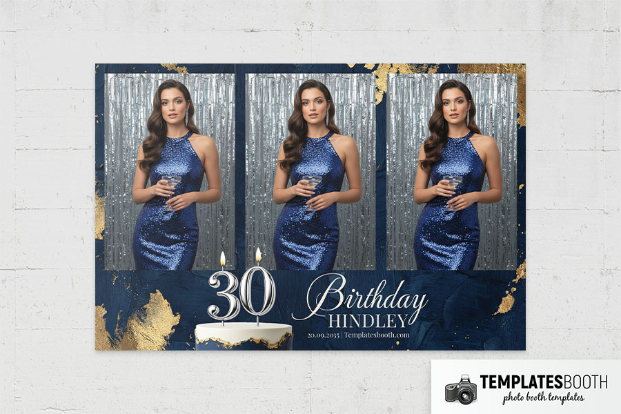 Birthday Party Photo Booth Template Preview