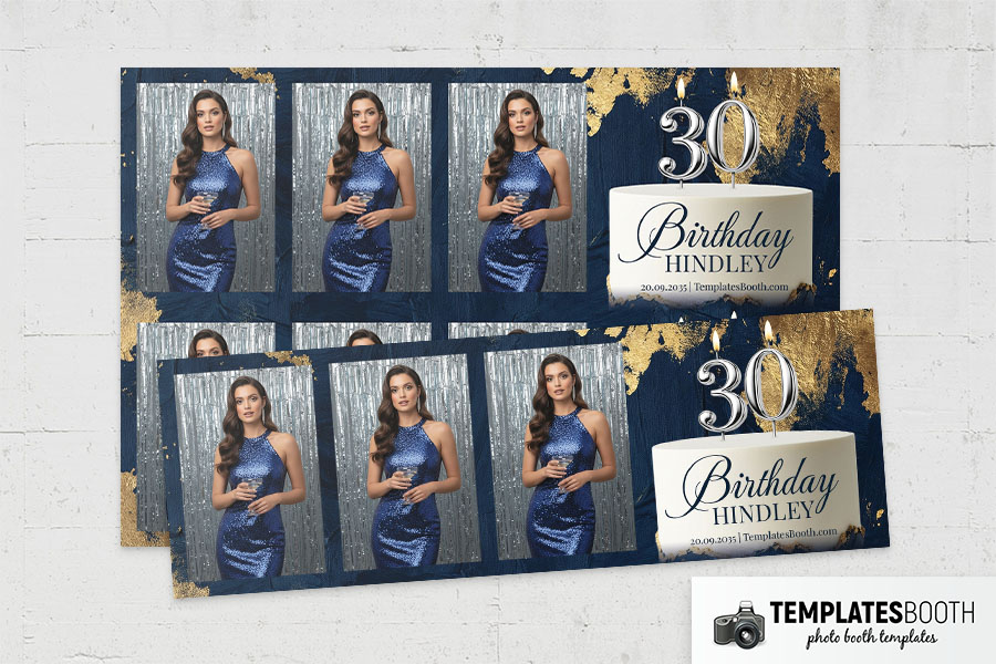 Birthday Party Photo Booth Template Preview