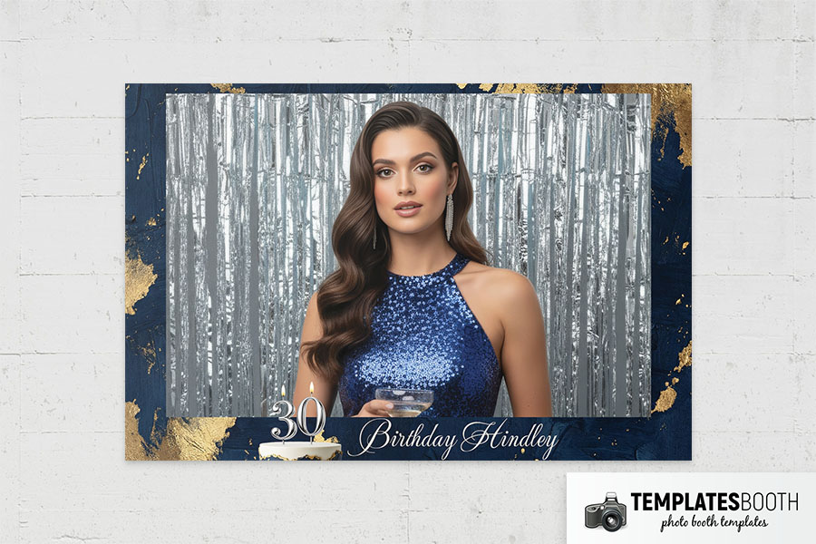 Birthday Party Photo Booth Template Preview