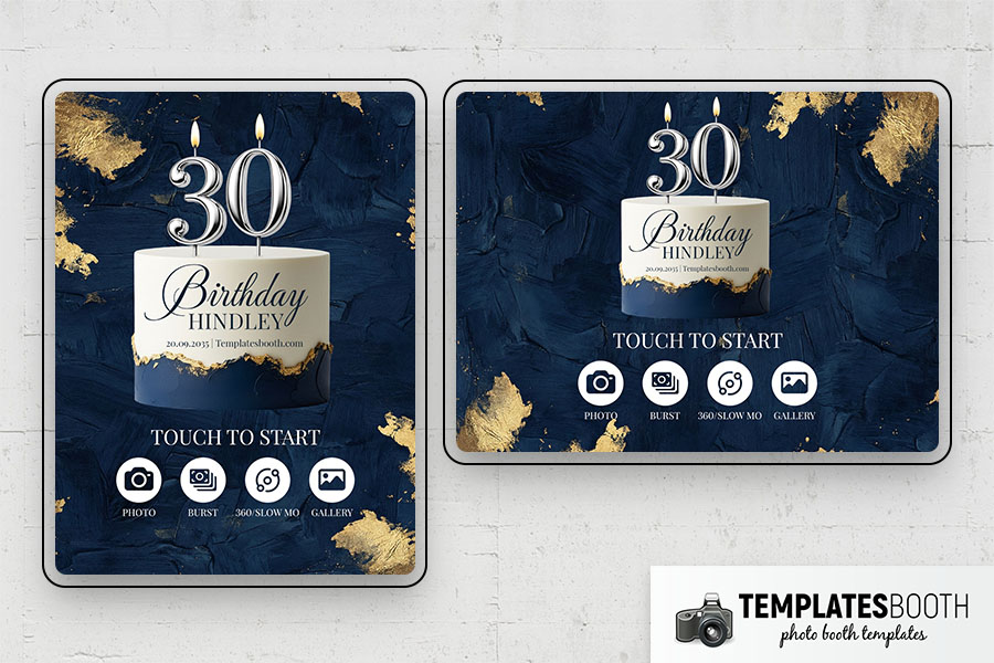 Birthday Party Photo Booth Template Preview
