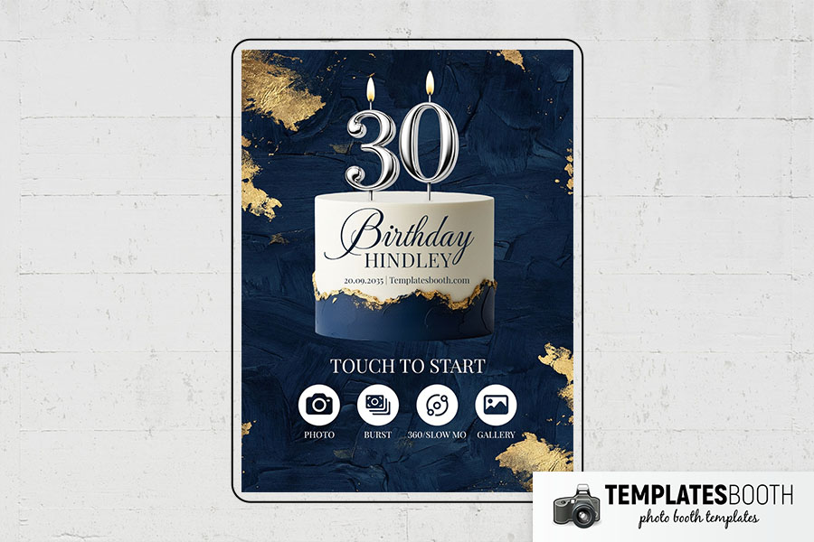 Birthday Party Photo Booth Template Preview