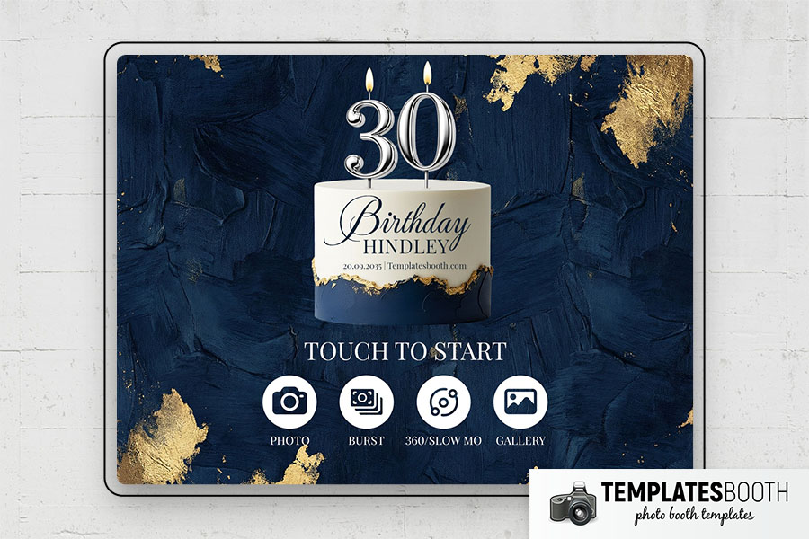 Birthday Party Photo Booth Template Preview