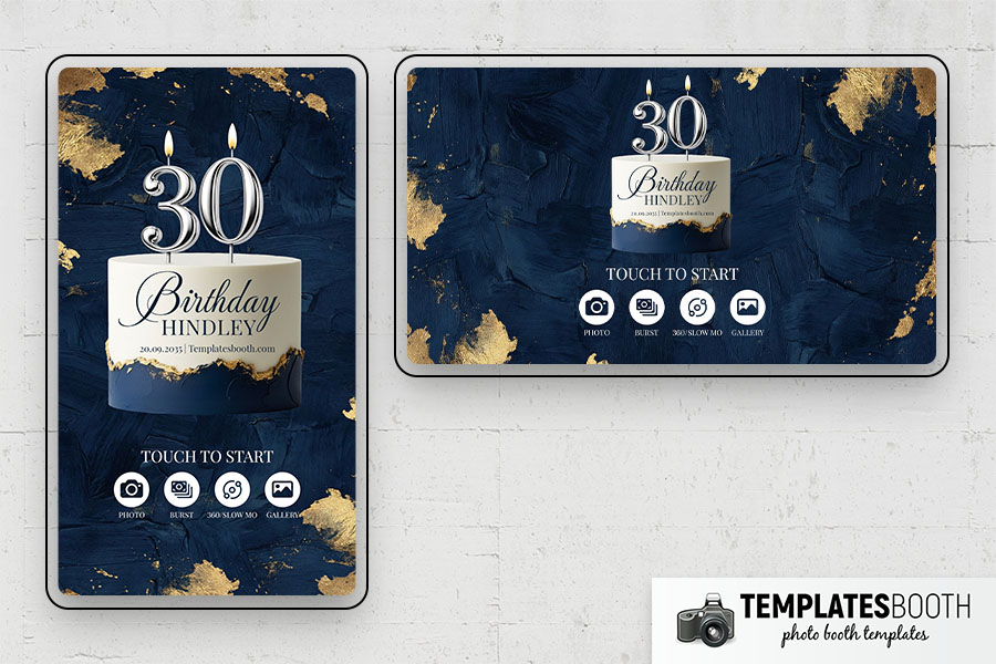 Birthday Party Photo Booth Template Preview