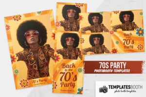70s Party Photo Booth Template