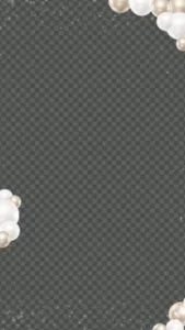 White Celebration Photo Booth Template Portrait Animated Overlay