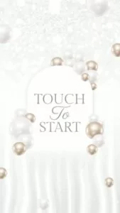 White Celebration Photo Booth Template Mirror Screen Portrait