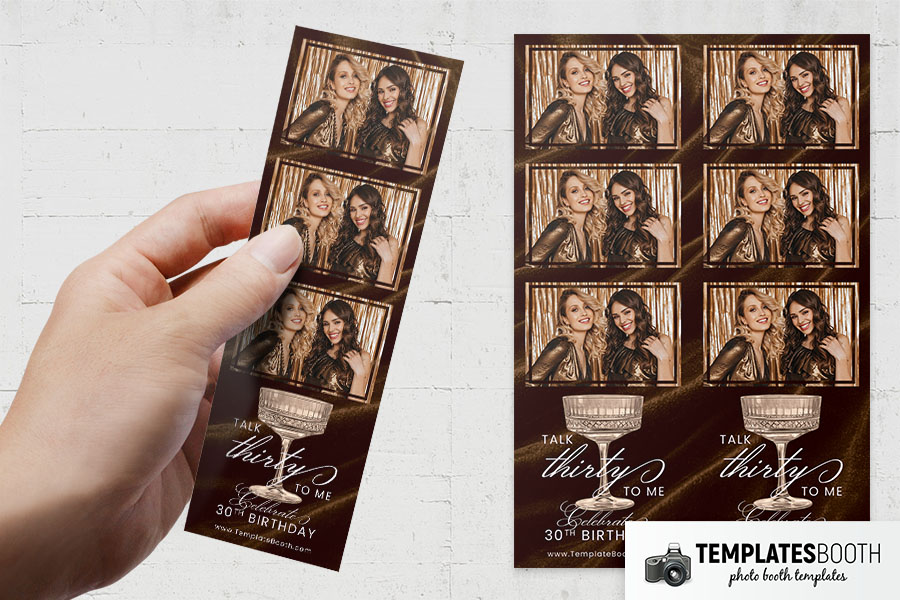 Birthday Party Photo Booth Template Preview
