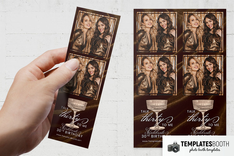Birthday Party Photo Booth Template Preview