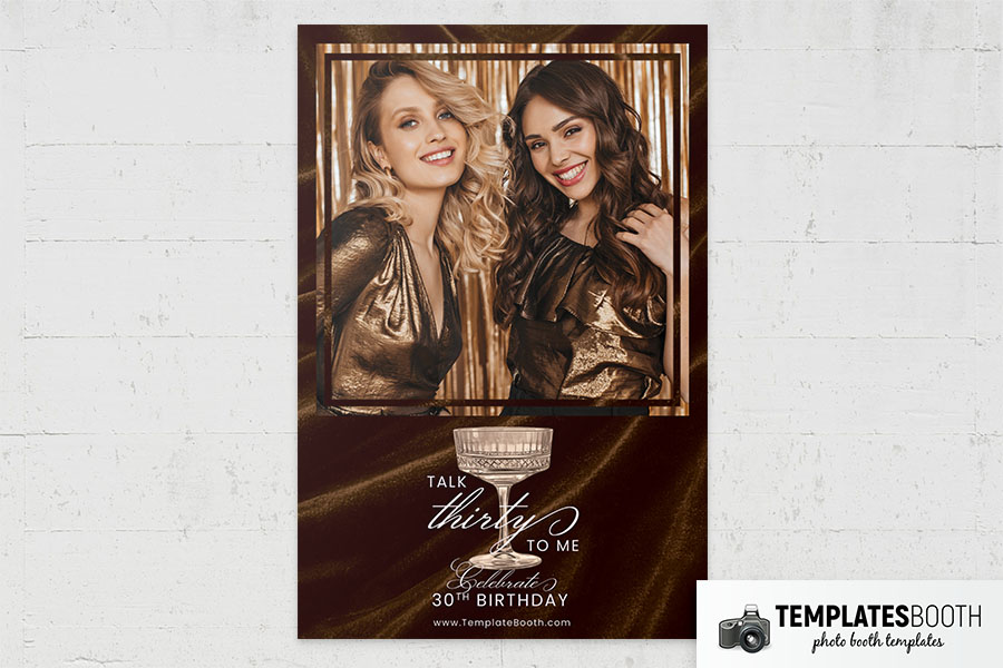 Birthday Party Photo Booth Template Preview