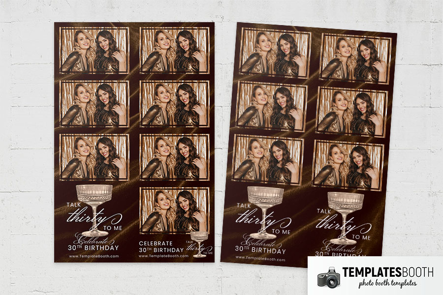 Birthday Party Photo Booth Template Preview