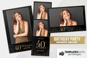 Birthday Party Photo Booth Template