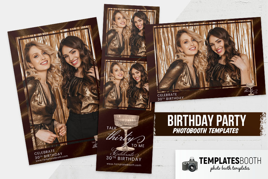 Birthday Party Photo Booth Template