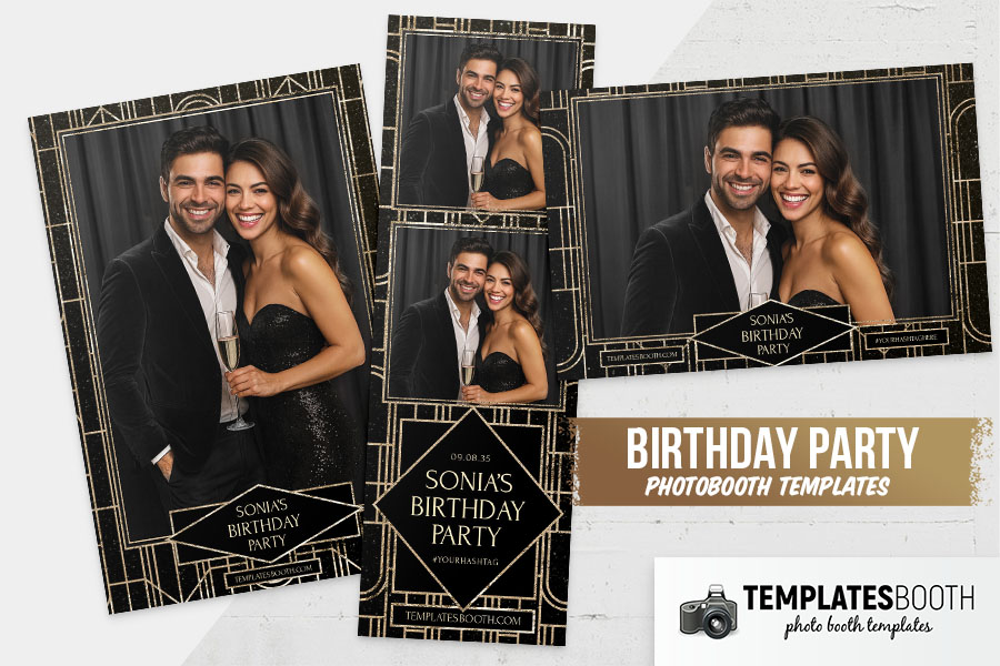 Birthday Party Photo Booth Template