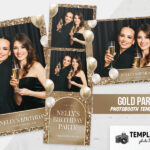 Gold Party Photo Booth Template