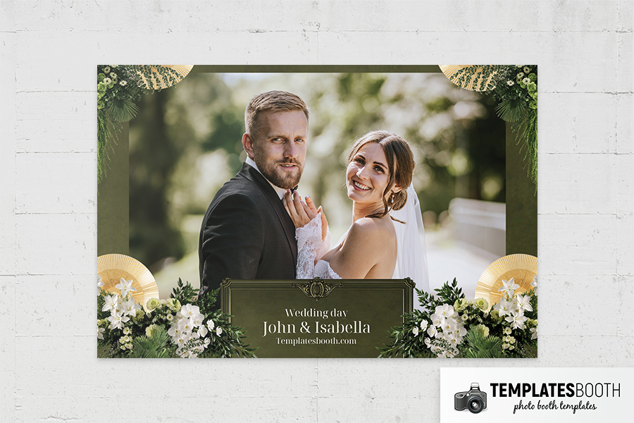 Green Celebration Photo Booth Template Preview