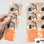 Orange Party Photo Booth Template Preview
