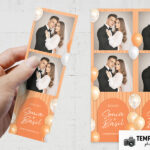 Orange Party Photo Booth Template Preview