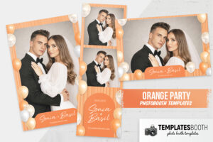 Orange Party Photo Booth Template
