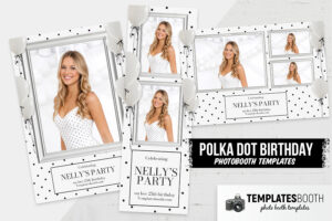 Polka Dot Birthday Photo Booth Template