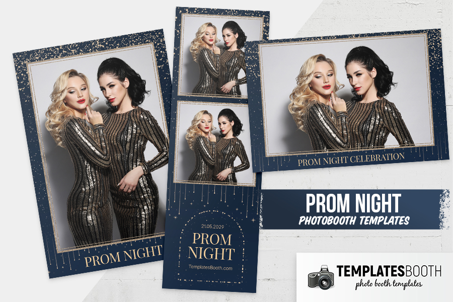 Prom Night Photo Booth Template Preview