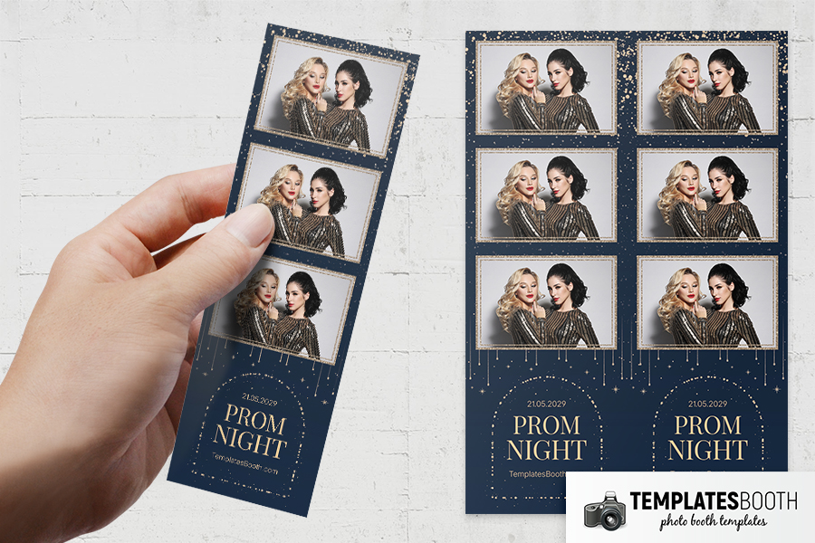 Prom Night Photo Booth Template Preview