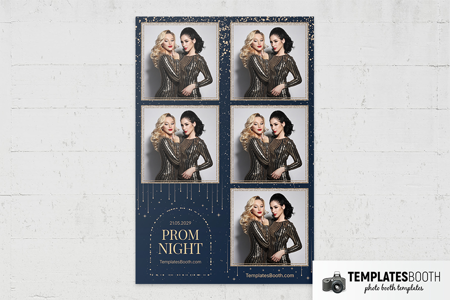 Prom Night Photo Booth Template Preview