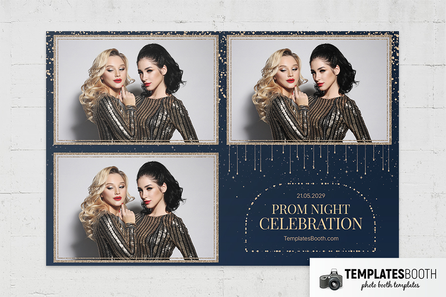 Prom Night Photo Booth Template Preview