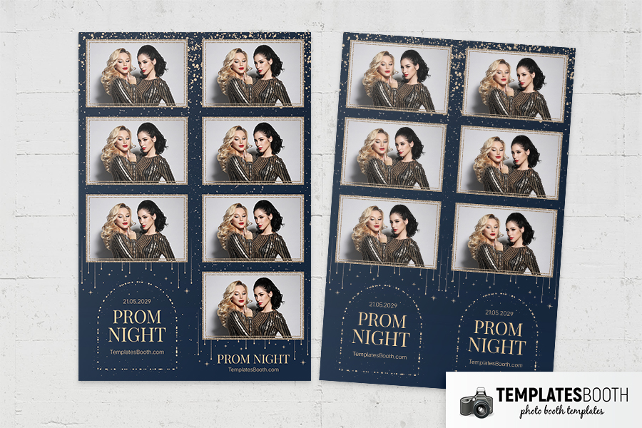 Prom Night Photo Booth Template Preview