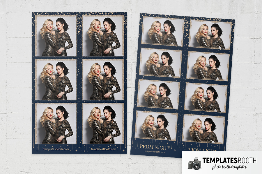 Prom Night Photo Booth Template Preview