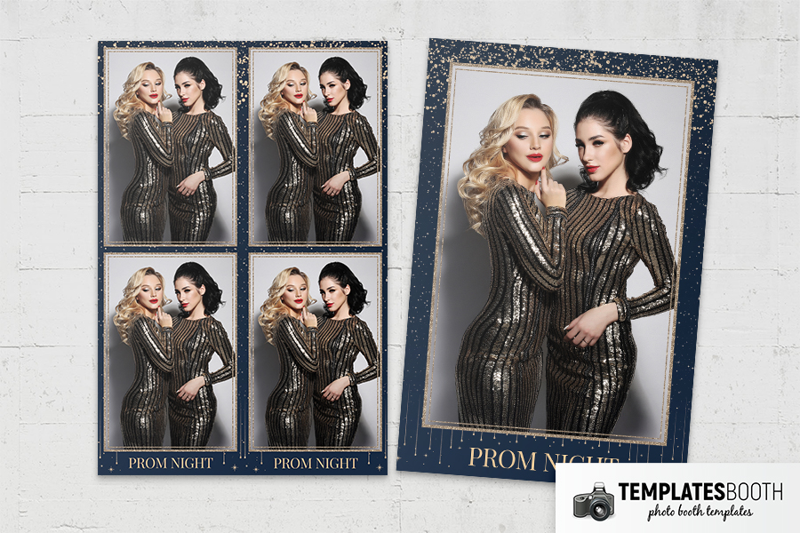 Prom Night Photo Booth Template Preview
