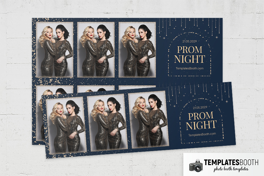 Prom Night Photo Booth Template Preview