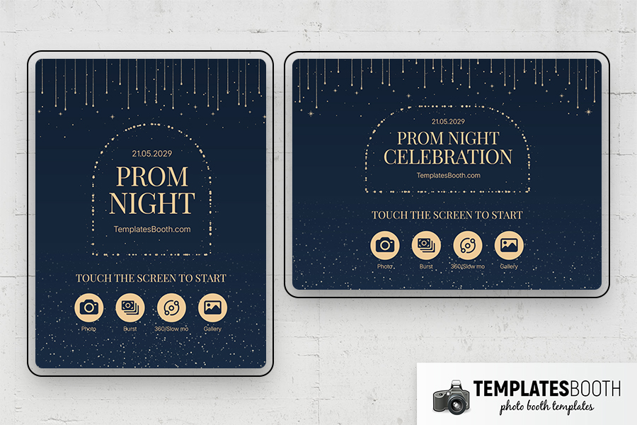 Prom Night Photo Booth Template Preview