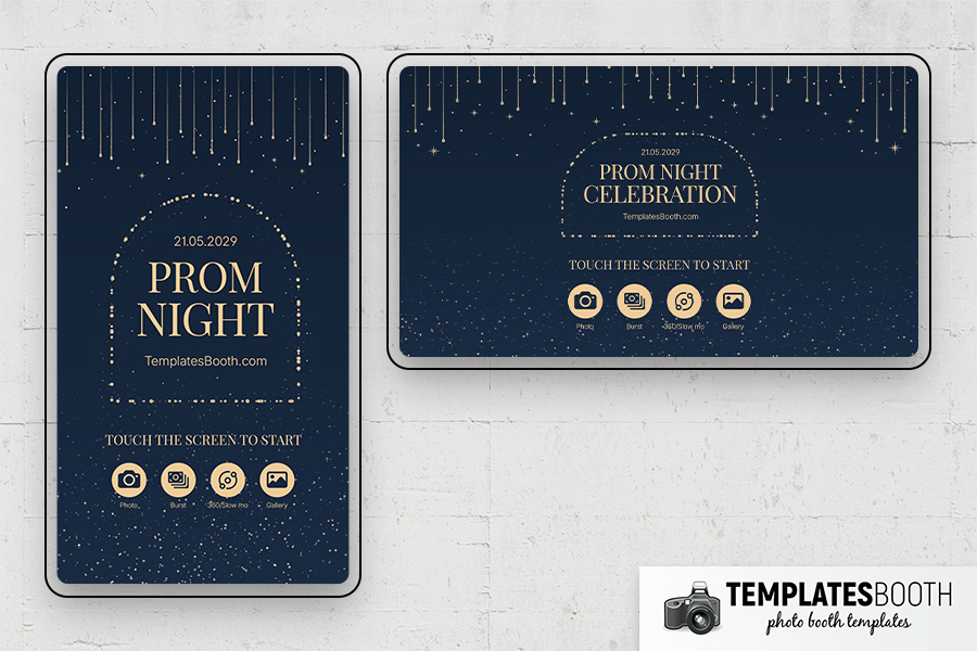 Prom Night Photo Booth Template Preview