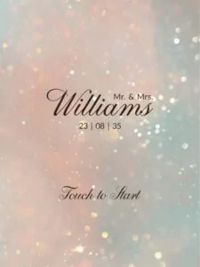 Modèle de mariage ultra minimaliste pour photobooth – Écrans d’accueil