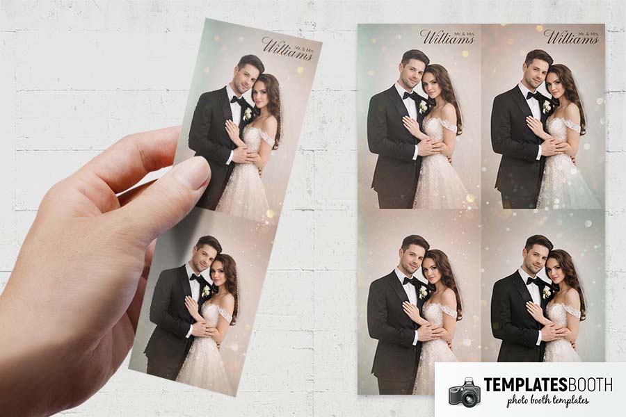 Ultra Minimalist Wedding Photo Booth Template Preview