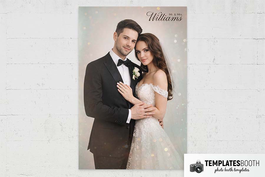 Ultra Minimalist Wedding Photo Booth Template Preview