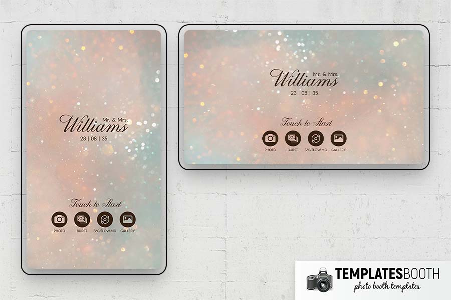 Ultra Minimalist Wedding Photo Booth Template Preview