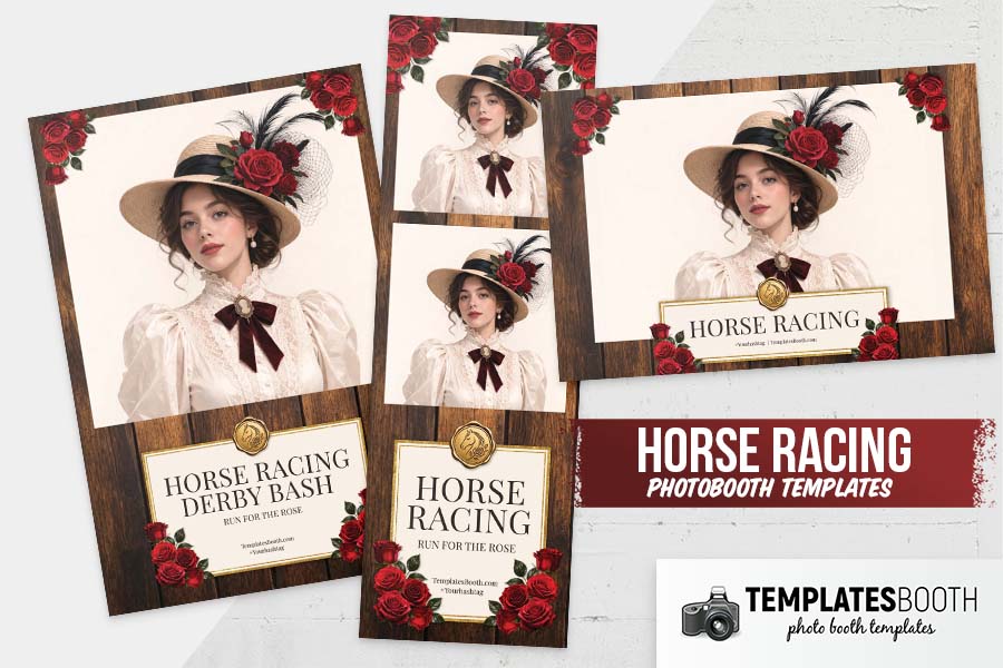 Horse Racing Photo Booth Template - TemplatesBooth